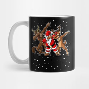 Dabbing Krampus santa claus Rudolph Mug